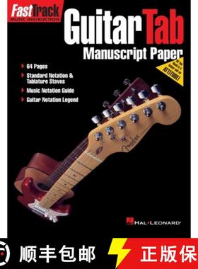 【3-4周达】FastTrack - Guitar Tab Manuscript Paper [9781423476122]
