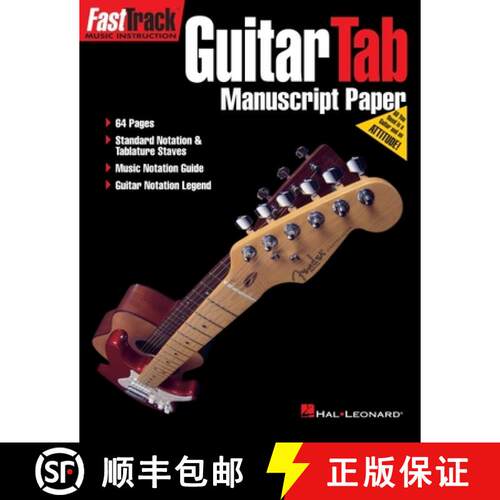 【3-4周达】FastTrack - Guitar Tab Manuscript Paper [9781423476122]