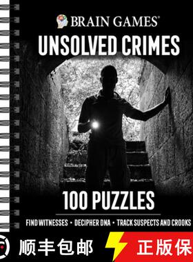 【3-4周达】Brain Games - Unsolved Crimes: 100 Puzzles [9781645589464]