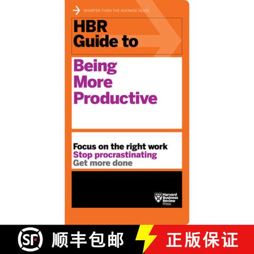 【3-4周达】HBR Guide to Being More Productive (HBR Guide Series) [9781633693081]