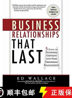 【3-4周达】Business Relationships That Last: 5 Steps to Transform Contacts into High Performing Relat... [9781608321261]
