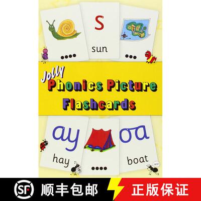 【3-4周达】Jolly Phonics Picture Flash Cards : in Precursive Letters [9781844144334]