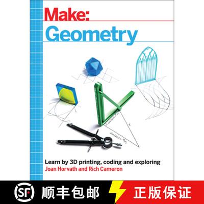 【3-4周达】Make: Geometry: Learn by Coding, 3D Printing and Building [9781680456714]