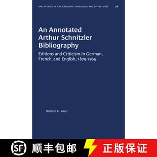Schnitzler and Arthur Engli... 预订 French Bibliography Annotated Criticism Editions 9781469657004 German