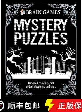 【3-4周达】Brain Games - Mystery Puzzles (384 Pages): Unsolved Crimes, Secret Codes, Whodunits, and More [9781639380190]