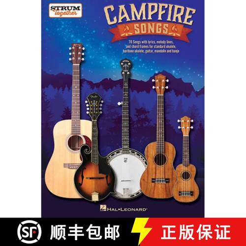 【3-4周达】Campfire Songs - Strum Together - Country Guitar Book with 70 Great Songs - Acoustic Guita... [9781540049391]