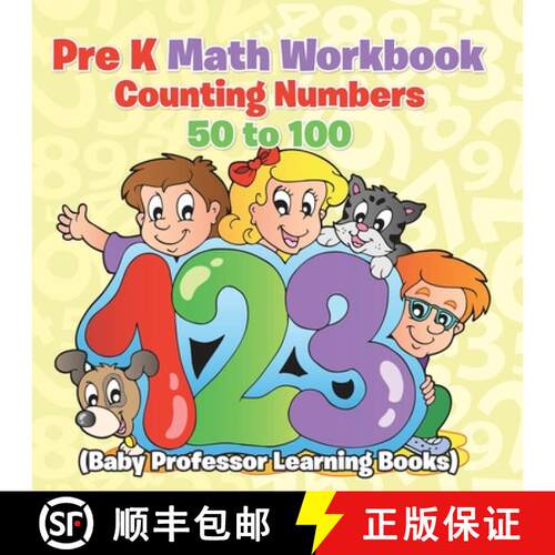 【3-4周达】Pre K Math Workbook: Counting Numbers 50 to 100 (Baby Professor Learning Books) [9798869450272]