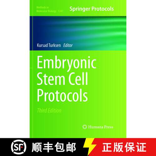 【3-4周达】Embryonic Stem Cell Protocols (Softcover reprint of the original 3rd ed. 2016) [9781493979769]