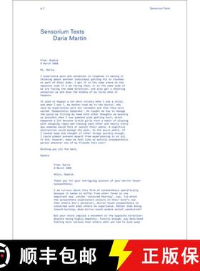 【3-4周达】Daria Martin: Sensorium Tests: Sensorium Tests [9783037642726]