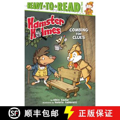 【3-4周达】精装 Hamster Holmes, Combing for Clues: Ready-to-Read Level 2 [9781481420402]