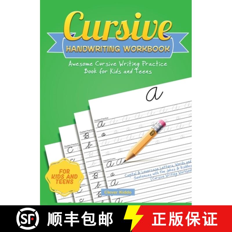 【3-4周达】Cursive Handwriting Workbook: Awesome Cursive Writing Practice Book for Kids and Teens - C... [9781951355371]