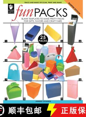 【3-4周达】FUNPACKS: BLANK TEMPLATES TO MAKE PRETTY PACKS  FOR GIFTS, FAVORS AND CRAFT FAIRS [9789527268155]