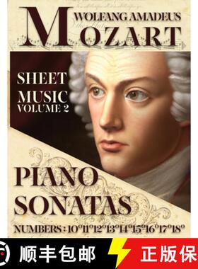 【3-4周达】Mozart Wolfang Amadeus - Piano Sonatas - Sheet Music - Volume 2: Numbers: 10°11°12°13°... [9781802210330]