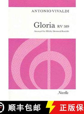 【3-4周达】Gloria RV589 (SSA): Arranged for SSA, Trumpet in C, Oboe, Strings and Organ [9780853602019]
