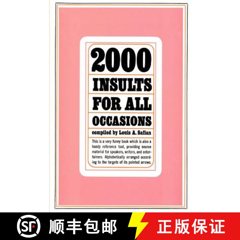 【3-4周达】Two Thousand Insults for All Occasions [9780806500393]