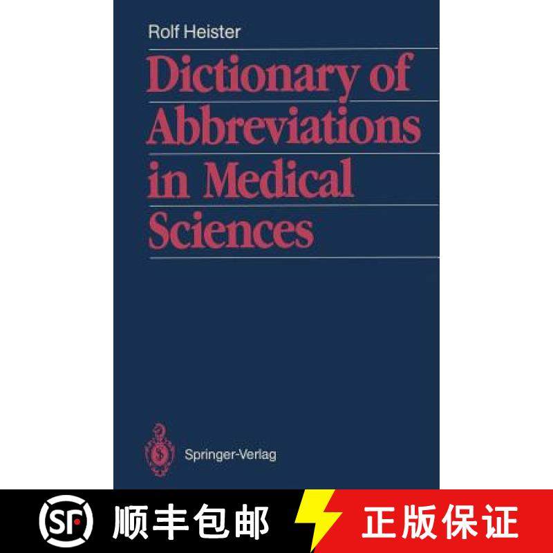 【3-4周达】Dictionary of Abbreviations in Medical Sciences: With a List of the Most Important Medical... [9783642742460]