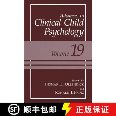 【3-4周达】Advances in Clinical Child Psychology [9781475790375]