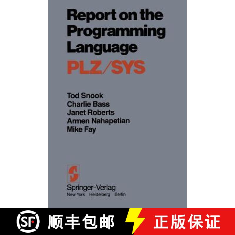 【3-4周达】Report on the Programming Language Plz/Sys [9780387903743]
