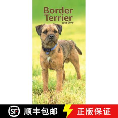 【3-4周达】Border Terriers Slim Diary 2026 [9781804608685]