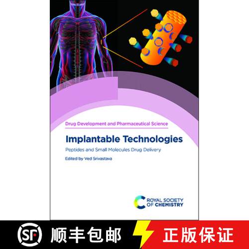 【3-4周达】精装 Implantable Technologies : Peptides and Small Molecules Drug Delivery [9781839162220]