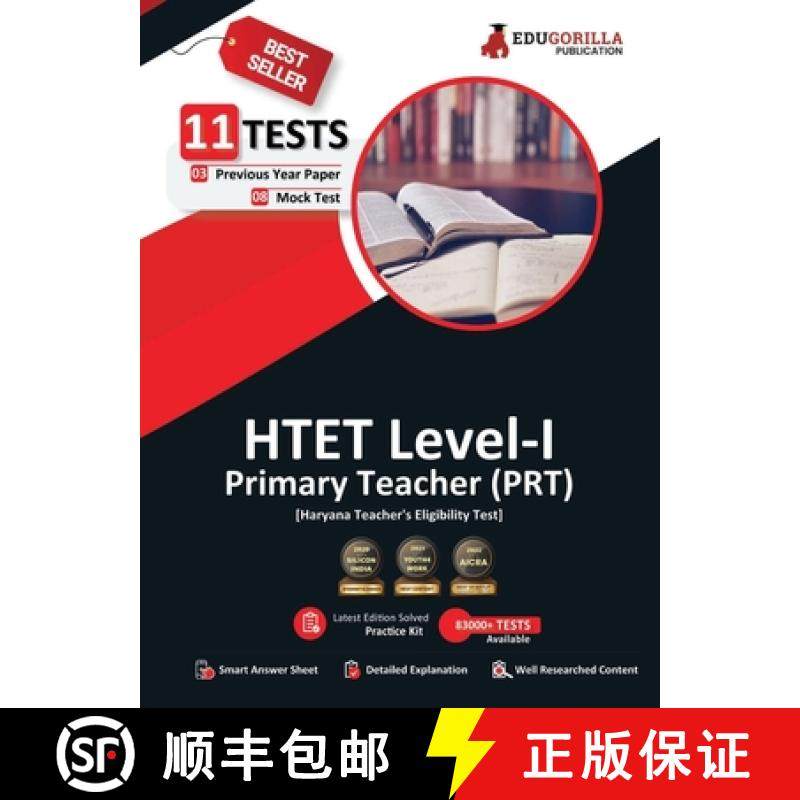 预订 HTET Level-I Exam 2023 (English Edition) - Haryana Primary Teacher (PRT) - 8 Mock Tests and 3 Pr... [9789390257539]