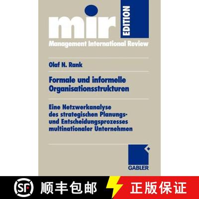 【3-4周达】Formale und informelle Organisationsstrukturen: Eine Netzwerkanalyse des strategischen Pla... [9783409124799]