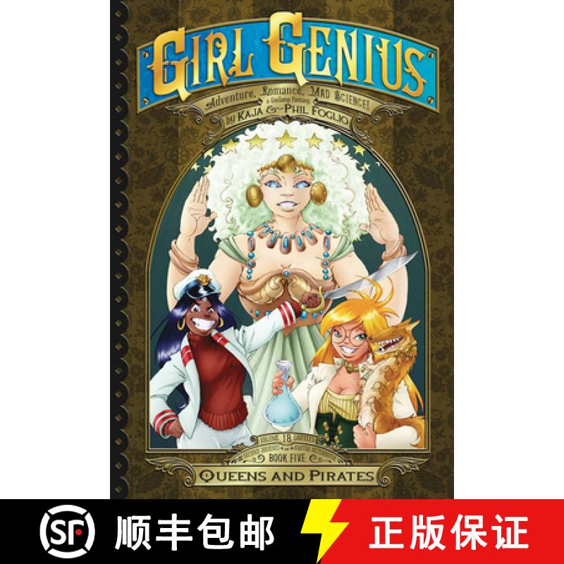 【3-4周达】Girl Genius: The Second Journey of Agatha Heterodyne Volume 5: Queens & Pirates [9781890856694]