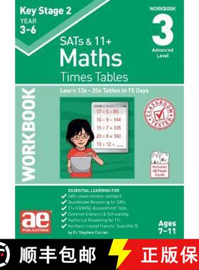 【3-4周达】KS2 Times Tables Workbook 3: 15 Day Learning Programme for 13x - 20x Tables [9781910106976]