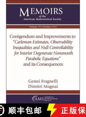 【3-4周达】Corrigendum and Improvements to Carleman Estimates, Observability Inequalities and Null Co... [9781470447878]