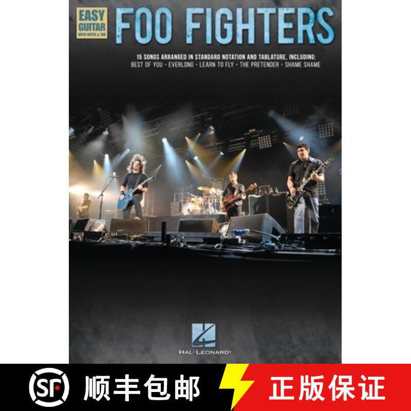 【3-4周达】Foo Fighters - Easy Guitar with Tab: 15 Songs Arranged in Standard Notation & Tablature wi... [9781480397361]