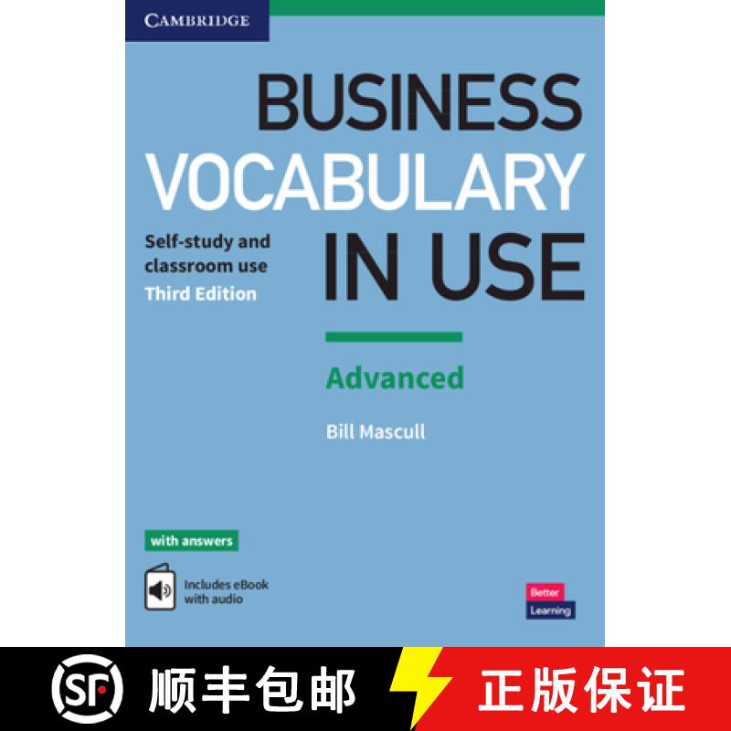 现货 剑桥商务英语词汇高级 Business Vocabulary in Use: Advanced Book with Answers and Enhanced eBook: ... [9781316628225]