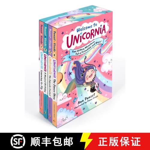 【3-4周达】Welcome to Unicornia: Four Glittery Adventures Full of Friendship and Magic!: (Box Set of ... [9781536249682]