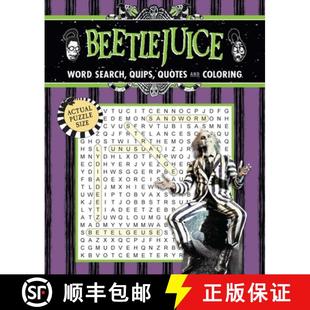 Quips 9781667208251 4周达 Coloring and Quotes Search Word Beetlejuice
