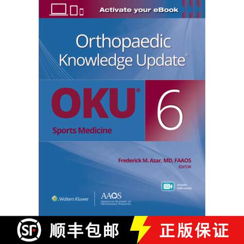 【3-4周达】Orthopaedic Knowledge Update®: Sports Medicine 6 Print + Ebook with Multimedia (AAOS - Am... [9781975152642]