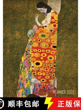 【3-4周达】Gustav Klimt Weekly Planner 2021: Hope II - Artistic Art Nouveau Daily Scheduler - With Ja... [9781970177367]
