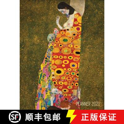 【3-4周达】Gustav Klimt Weekly Planner 2021: Hope II - Artistic Art Nouveau Daily Scheduler - With Ja... [9781970177367]