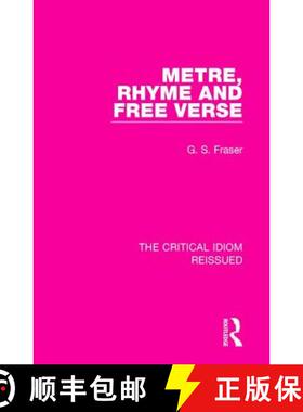 【3-4周达】METRE, RHYME AND FREE VERSE (RLE, T [9781138241923]