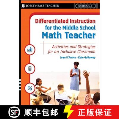 【3-4周达】Differentiated Instruction For The Middle School Math Teacher: Activities And Strategies F... [9780787984687]