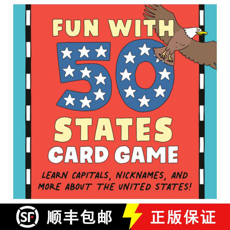 【3-4周达】Fun with 50 States Card Game: Learn Capitals, Nicknames, and More about the United States! [9798217151301]