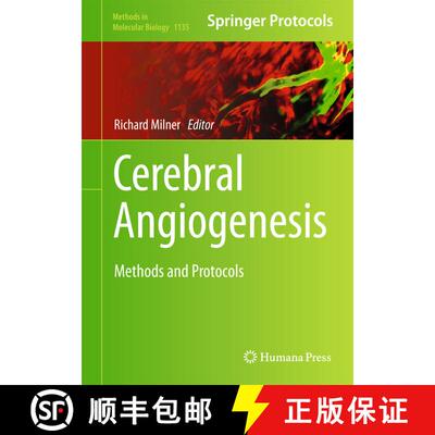 【3-4周达】精装 Cerebral Angiogenesis: Methods and Protocols [9781493903191]