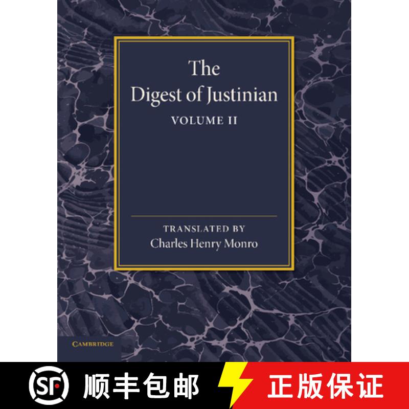 【3-4周达】The Digest of Justinian: Volume 2 [9781107651012]