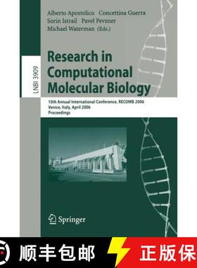 【3-4周达】Research in Computational Molecular Biology: 10th Annual International Conference, Recomb ... [9783540332954]