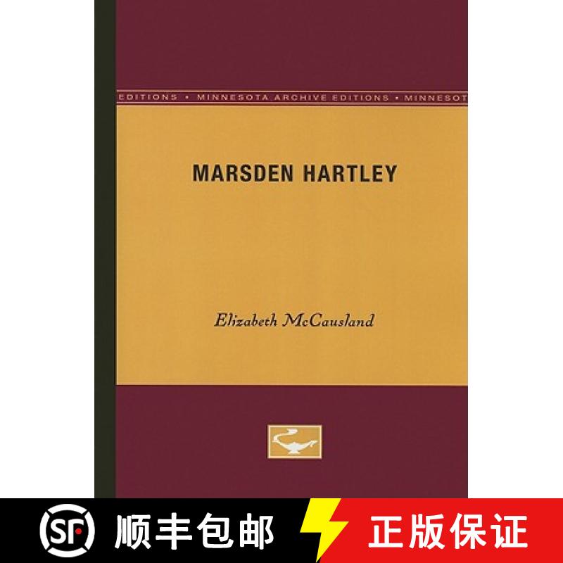 【3-4周达】Marsden Hartley [9780816659906]