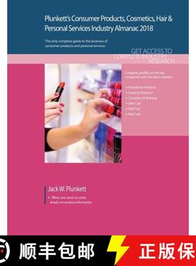 预订 Plunkett's Consumer Products, Cosmetics, Hair & Personal Services Industry Almanac 2018: Consume... [9781628314779]