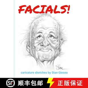 【3-4周达】FACIALS!: caricature sketches by Stan Giesea [9781304552051]
