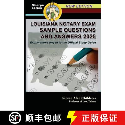 【3-4周达】Louisiana Notary Exam Sample Questions and Answers 2025: Explanations Keyed to the Officia... [9781610275248]