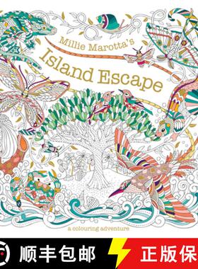 【3-4周达】Millie Marotta's Island Escape: A Colouring Adventure [9781849947756]
