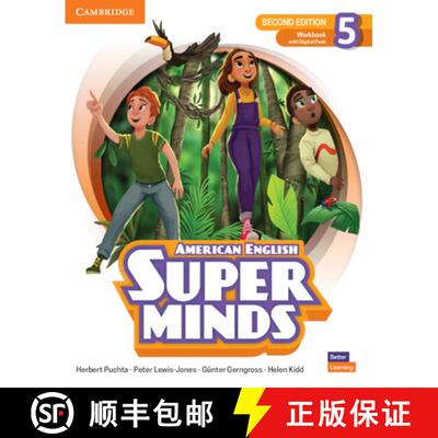 【3-4周达】Super Minds Level 5 Workbook with Digital Pack American English [9781108920896]