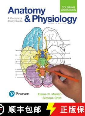 预订 Anatomy and Physiology Coloring Workbook: A Complete Study Guide [9780134459363]