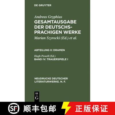 【3-4周达】精装 Gesamtausgabe der deutschsprachigen Werke, Band IV, Trauerspiele I [9783484170162]